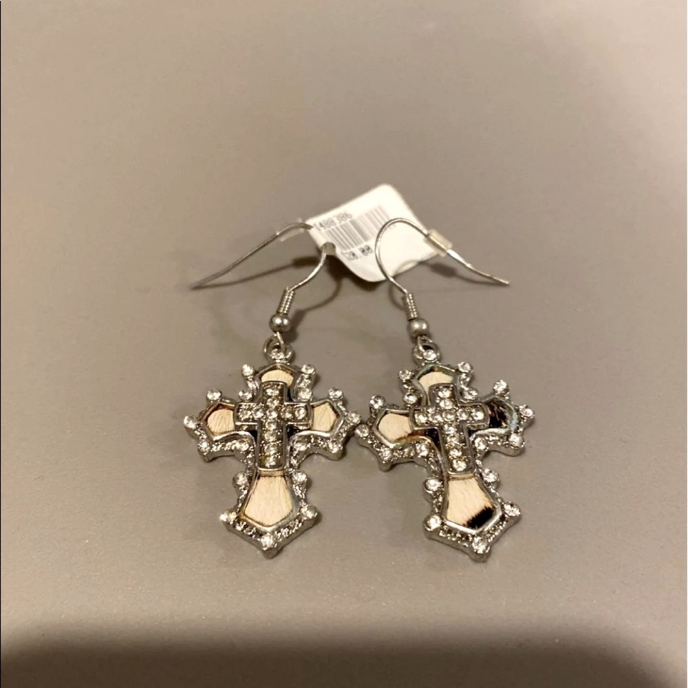 Cross Dangle Earrings